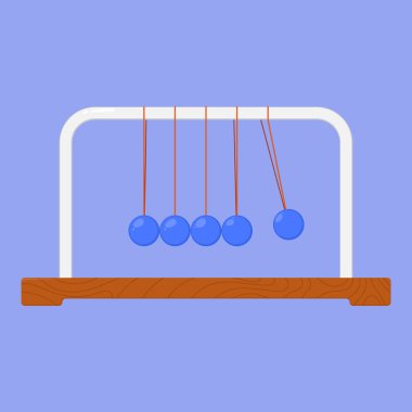 Sarkaç vektör simgesi. Sarkaç çizim simgesi. Sarkaç fiziği vektörü. Fizik sarkacı simgesi