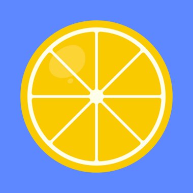 Yarı Limonlu Sebze İkonu Vektörü. Yarı limon vektörü. limon sebzesi