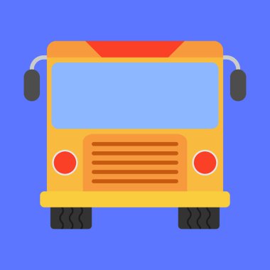 Ağır otobüs vektör simgesi. Otobüs taşıma vektörü. Otobüs simgesi. Otobüs simgesi. kamyon van vektörü