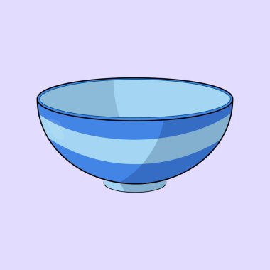 Yemek Kasesi İllüstrasyon Vektörü Simge Mutfak Kabı Tencere Vektörü