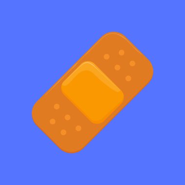 Sargı Vektörü İllüstrasyonu. İlk yardım bandaj ikonu vektörü. 