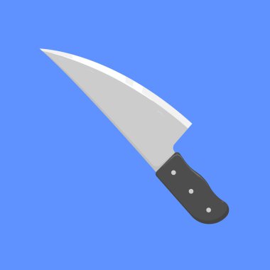 Mutfak Bıçağı Vektör İllüstrasyonu. Mutfak bıçağı vektörü. keskin bıçak vektör simgesi