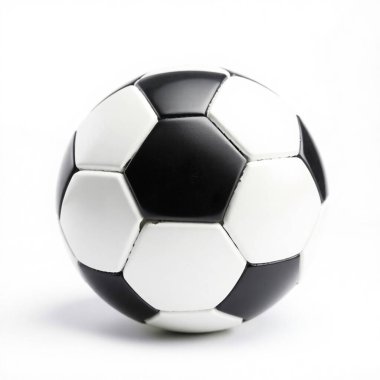 Beyaz arka planda futbol topu. futbol oyunu
