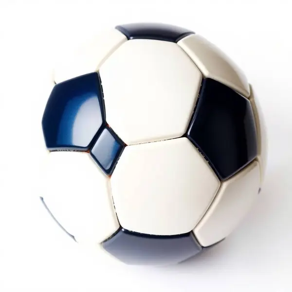 futbol topu beyaz arkaplanda izole edildi.