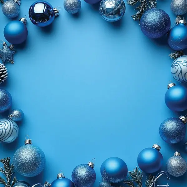 Soyut yeşil ve beyaz noel arkaplanı ve noel süslemeleri