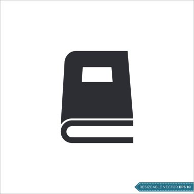 Kitap Kırtasiyesi Eğitim Simgesi Vektör Şablonu Çizim Tasarımı