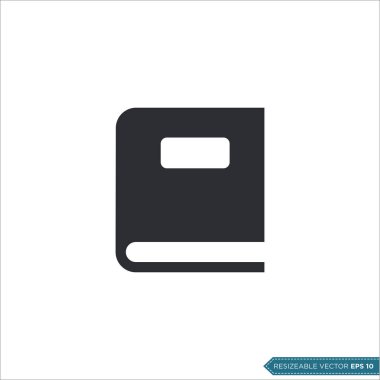 Kitap Kırtasiyesi Eğitim Simgesi Vektör Şablonu Çizim Tasarımı