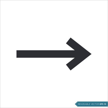 Ok Simgesi Vektör Şablonu Çizim Eğilimi Tasarımı