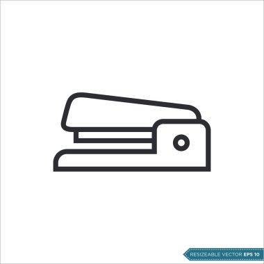 Zımba - Sabit Simge Vektör Şablonu Çizim Tasarımı