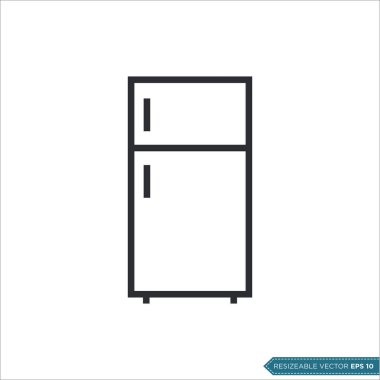 Dondurucu Simge Vektör Şablonu Çizim Tasarımı EPS 10