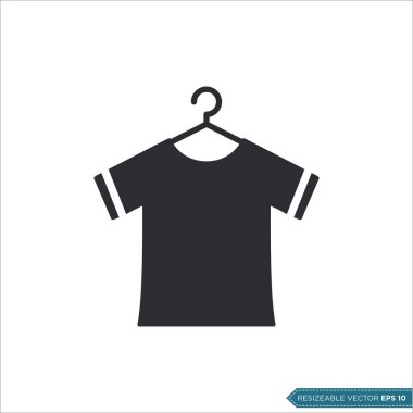 Tişört Kumaş Simgesi Şablon Çizim Tasarımı