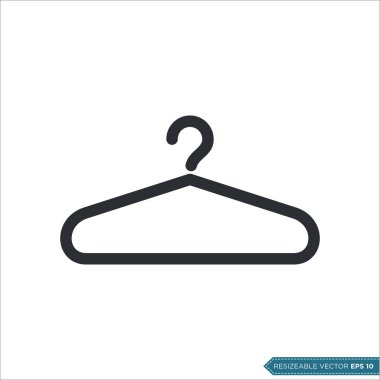 askı simgesi vektör örnekleme tasarımı