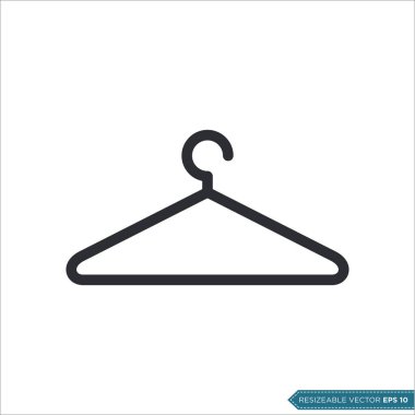 askı simgesi vektör örnekleme tasarımı