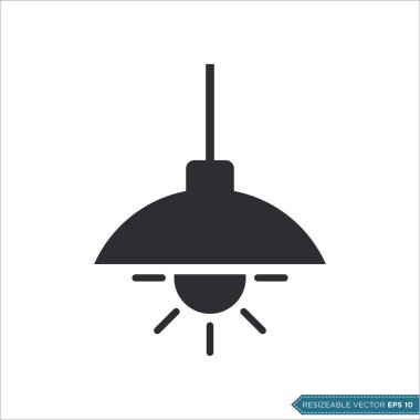 Lamba Simgesi Vektör Şablonu Çizimi Asılıyor