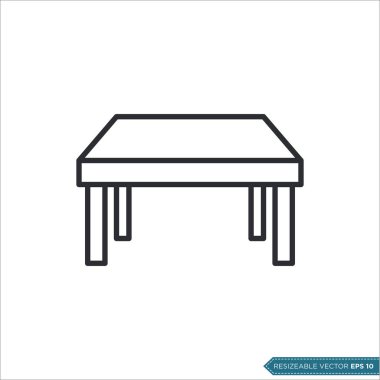 Tablo Simgesi Vektör Şablonu tasarımı