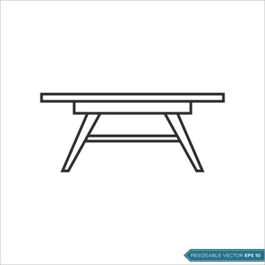 Tablo Simgesi Vektör Şablonu tasarımı