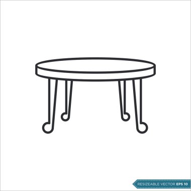 Tablo Simgesi Vektör Şablonu tasarımı