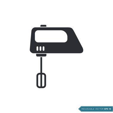 Karıştırıcı Simgesi Vektör Şablonu İllüstrasyon Tasarımı EPS 10