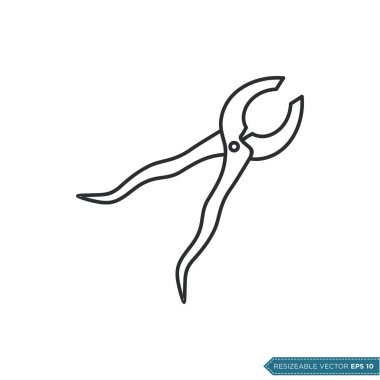 Moda Pense Aracı Simge Vektör Şablonu Çizim Tasarımı