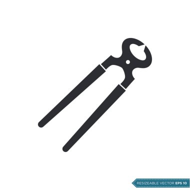 Pense Kesme Simgesi Vektör Şablonu Çizim Tasarımı