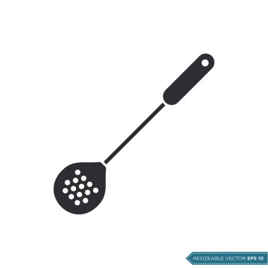 Mutfak Aşçısı Utensils Simge Vektör Şablonu Çizim Tasarımı EPS 10