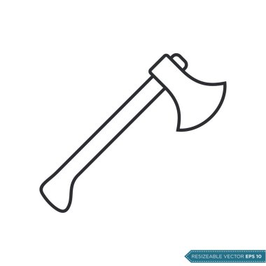 Eksen Simgesi Vektör Düz Tasarım Çizim Tasarımı EPS 10