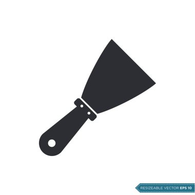 Kazıyıcı Simge Vektörü, Spatula Moda Tasarım Vektörü İllüstrasyonu