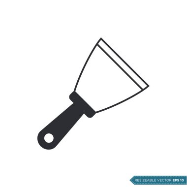 Kazıyıcı Simge Vektörü, Spatula Moda Tasarım Vektörü İllüstrasyonu