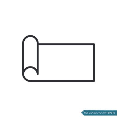 Halı Simgesi Vektör Şablonu Çizim Tasarımı EPS 10