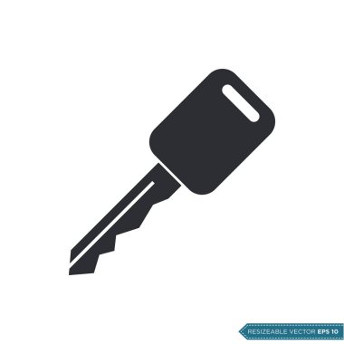 Otomobil Anahtarı Vektör Şablonu Çizim Tasarımı EPS 10