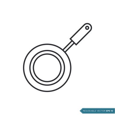 Pan Simge Vektör Şablonu Resimlendirme Tasarımı EPS 10