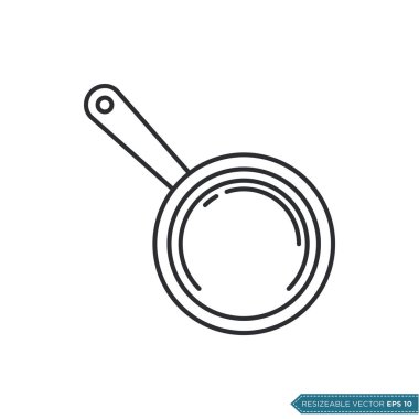 Pan Simge Vektör Şablonu Resimlendirme Tasarımı EPS 10