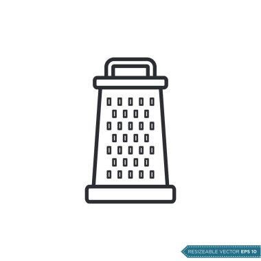 Grater Simgesi Vektör Şablonu Çizim Tasarımı EPS 10