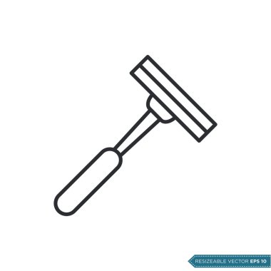 Shaver Simge Vektör Şablonu Çizim Tasarımı EPS 10