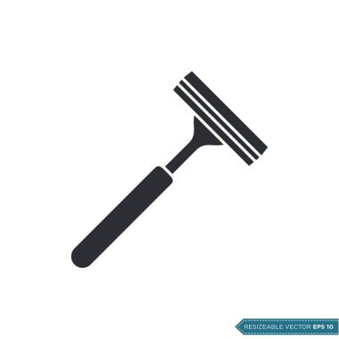 Shaver Simge Vektör Şablonu Çizim Tasarımı EPS 10