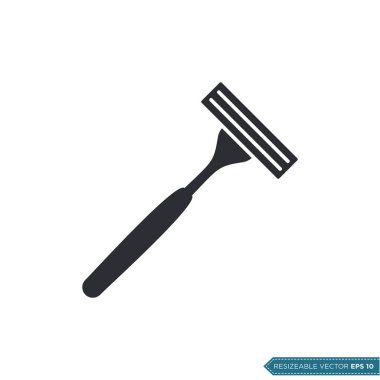 Shaver Simge Vektör Şablonu Çizim Tasarımı EPS 10