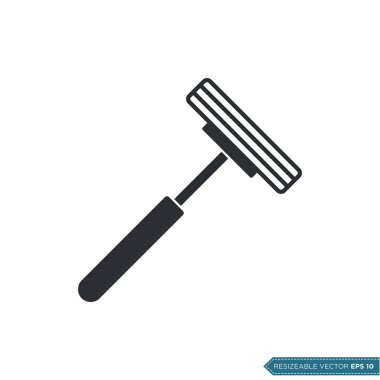 Shaver Simge Vektör Şablonu Çizim Tasarımı EPS 10