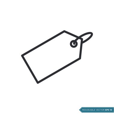 Fiyat Etiketi Simgesi Vektör Şablonu Çizim Tasarımı EPS 10