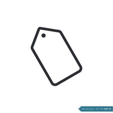 Fiyat Etiketi Simgesi Vektör Şablonu Çizim Tasarımı EPS 10