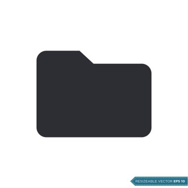 Belge Dizini Simgesi Vektör Şablonu Düz Tasarım EPS 10