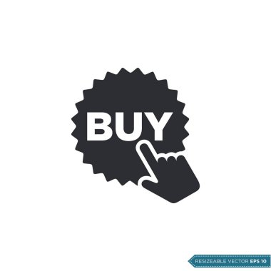 Tıklama Simgesi Vektör Şablonu Düz Tasarım EPS 10 satın al