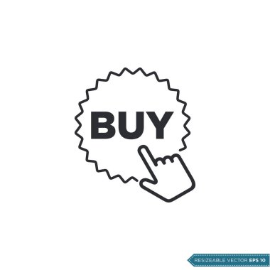 Tıklama Simgesi Vektör Şablonu Düz Tasarım EPS 10 satın al