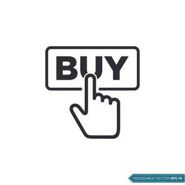 Tıklama Simgesi Vektör Şablonu Düz Tasarım EPS 10 satın al
