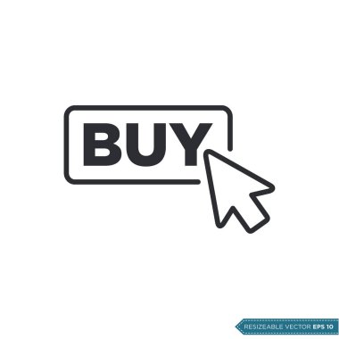 Tıklama Simgesi Vektör Şablonu Düz Tasarım EPS 10 satın al