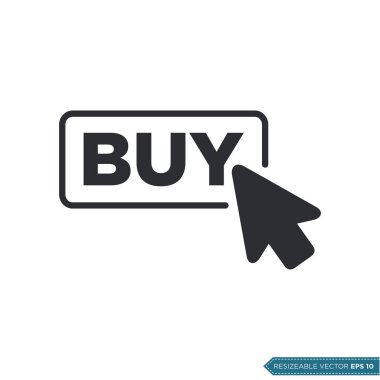 Tıklama Simgesi Vektör Şablonu Düz Tasarım EPS 10 satın al