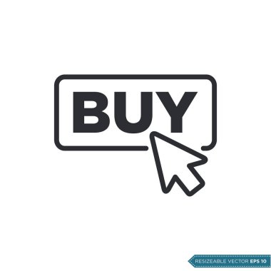 Tıklama Simgesi Vektör Şablonu Düz Tasarım EPS 10 satın al