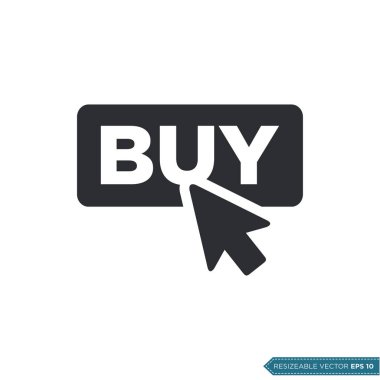 Tıklama Simgesi Vektör Şablonu Düz Tasarım EPS 10 satın al