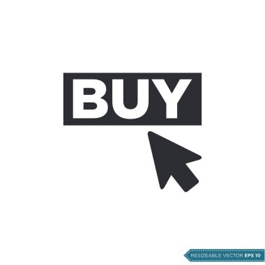 Tıklama Simgesi Vektör Şablonu Düz Tasarım EPS 10 satın al