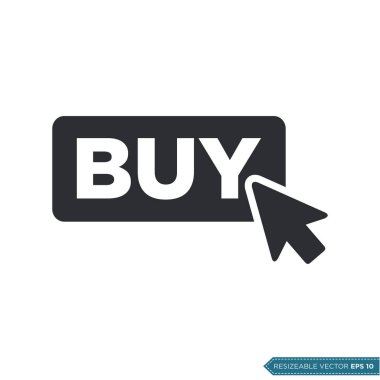 Tıklama Simgesi Vektör Şablonu Düz Tasarım EPS 10 satın al