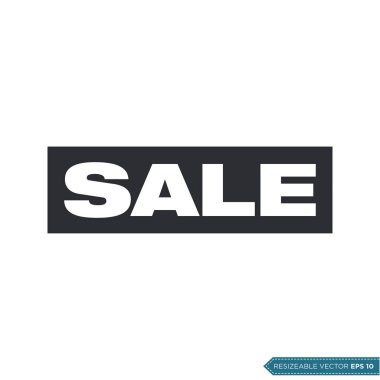Satış İşareti Simgesi Vektör Şablonu Düz Çizim Tasarımı EPS 10